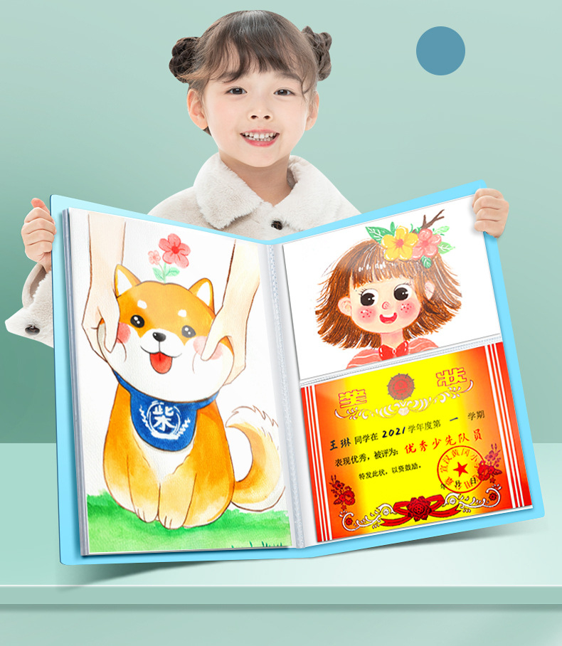 A3/A2,8K/4K Picture Album Folder File Folder Storage Organizer Children ...