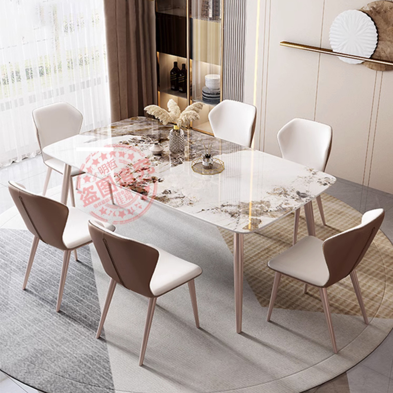 HDB Marble Dinner Table And Chair Restaurant Modern Marble Table ...
