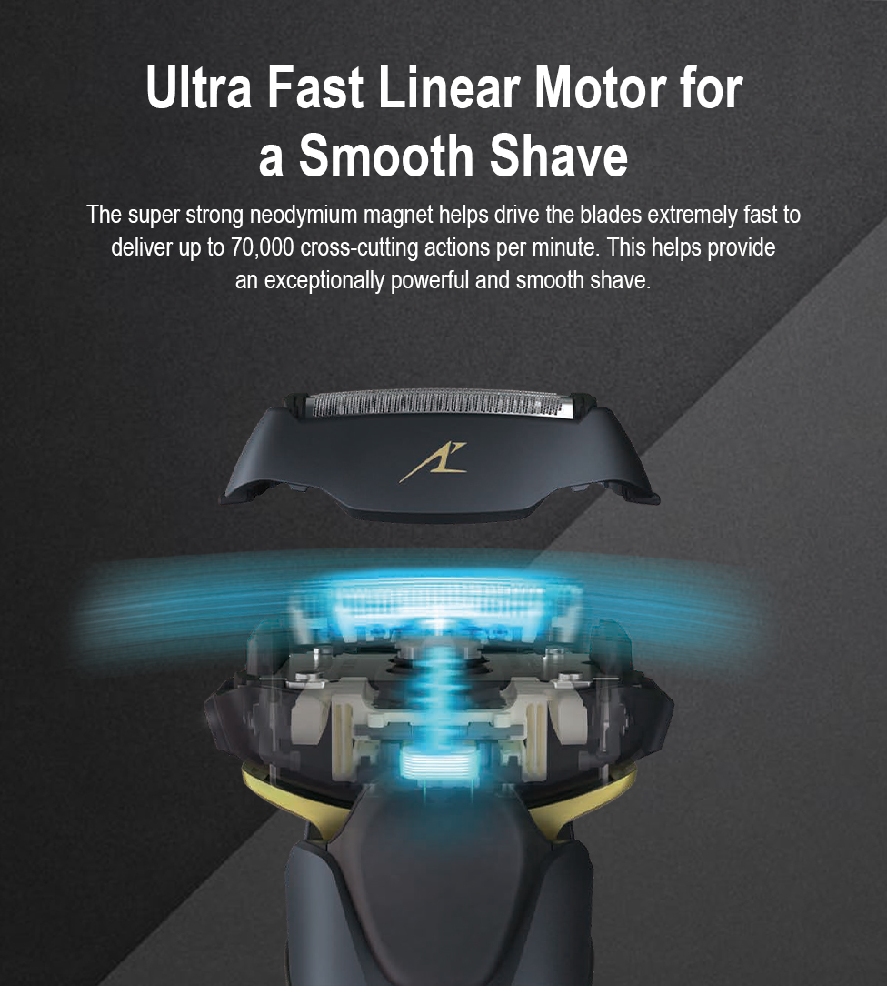 LV SERIES ELECTRIC LAMDASH 5-BLADE PREMIUM SHAVER WITH AUTO