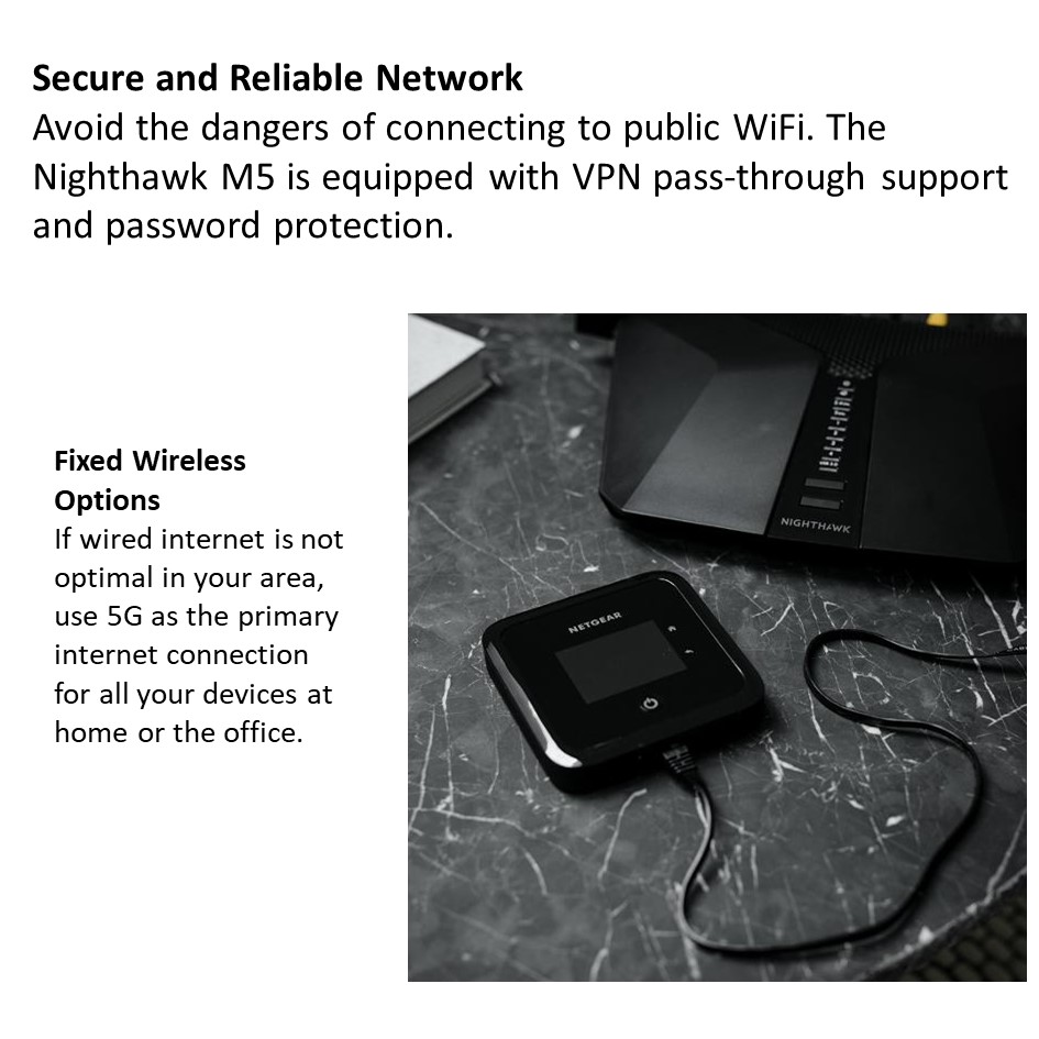 NETGEAR Nighthawk M5 Mobile Router with WiFi 6 (MR5200) Ultrafast 5G ...
