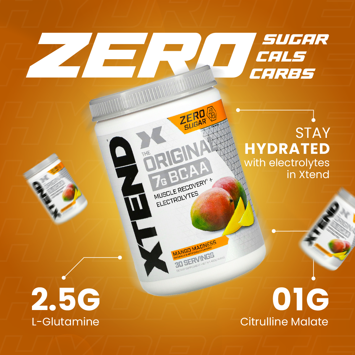 Xtend BCAA, The Original 7G BCAA, Amino Acid Hydration, Electrolytes ...