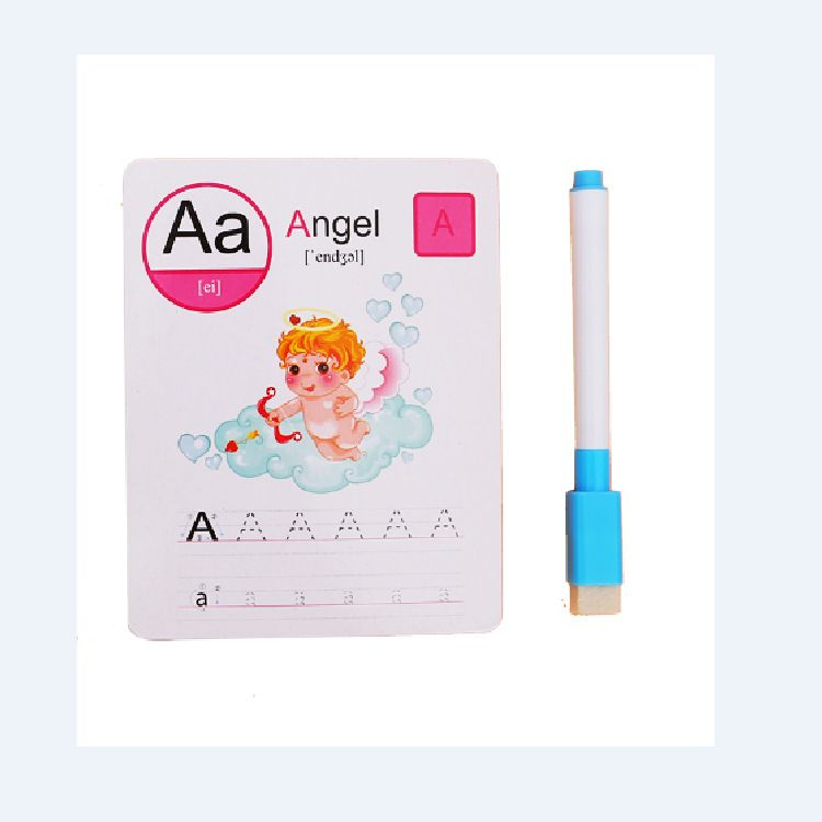 Wipe Clean Flash Card Kid's Educational Flash Card Numbers / Alphabets ...