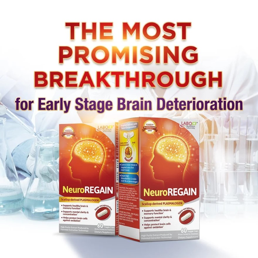 LABO NUTRITION Neuroregain Dietary Supplement Veggie Capsules 60s ...
