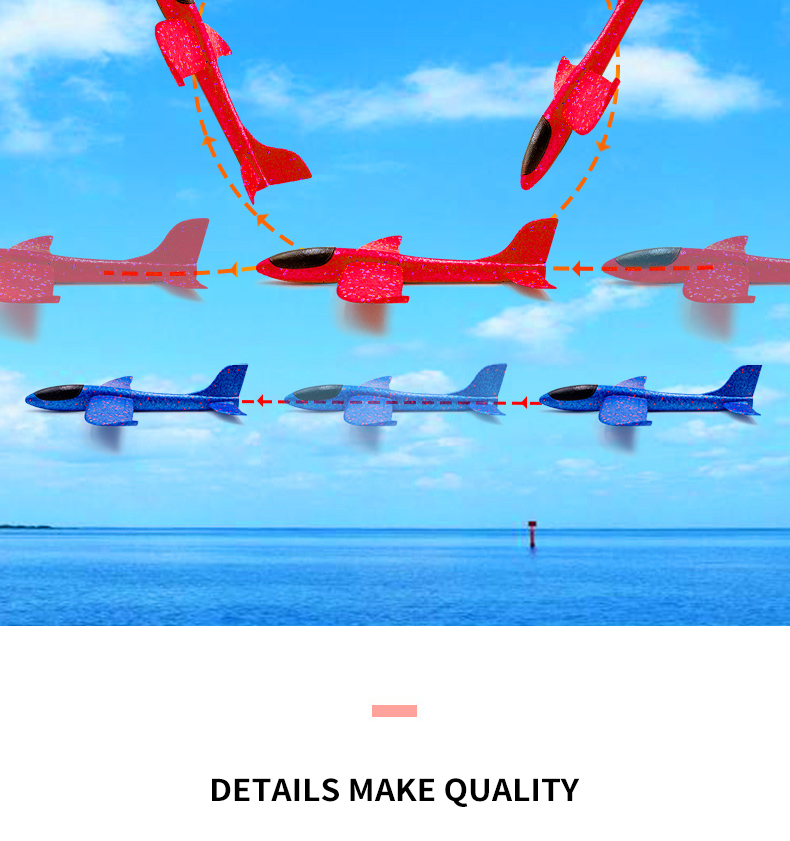 💌SG Stock💌LED Hand Throw Flying Plane Luminous Foam Airplane Toy Kids ...