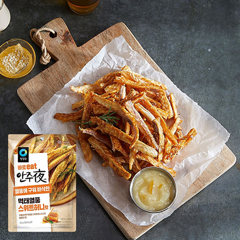 Premium Snacks - Grilled Dried Pollack (Muktae) 35g /Honey / Corn ...