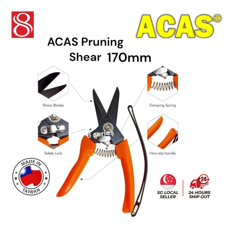 ACAS Super sharp Pruning Shears / Gardening cutter /Scissor / wire ...