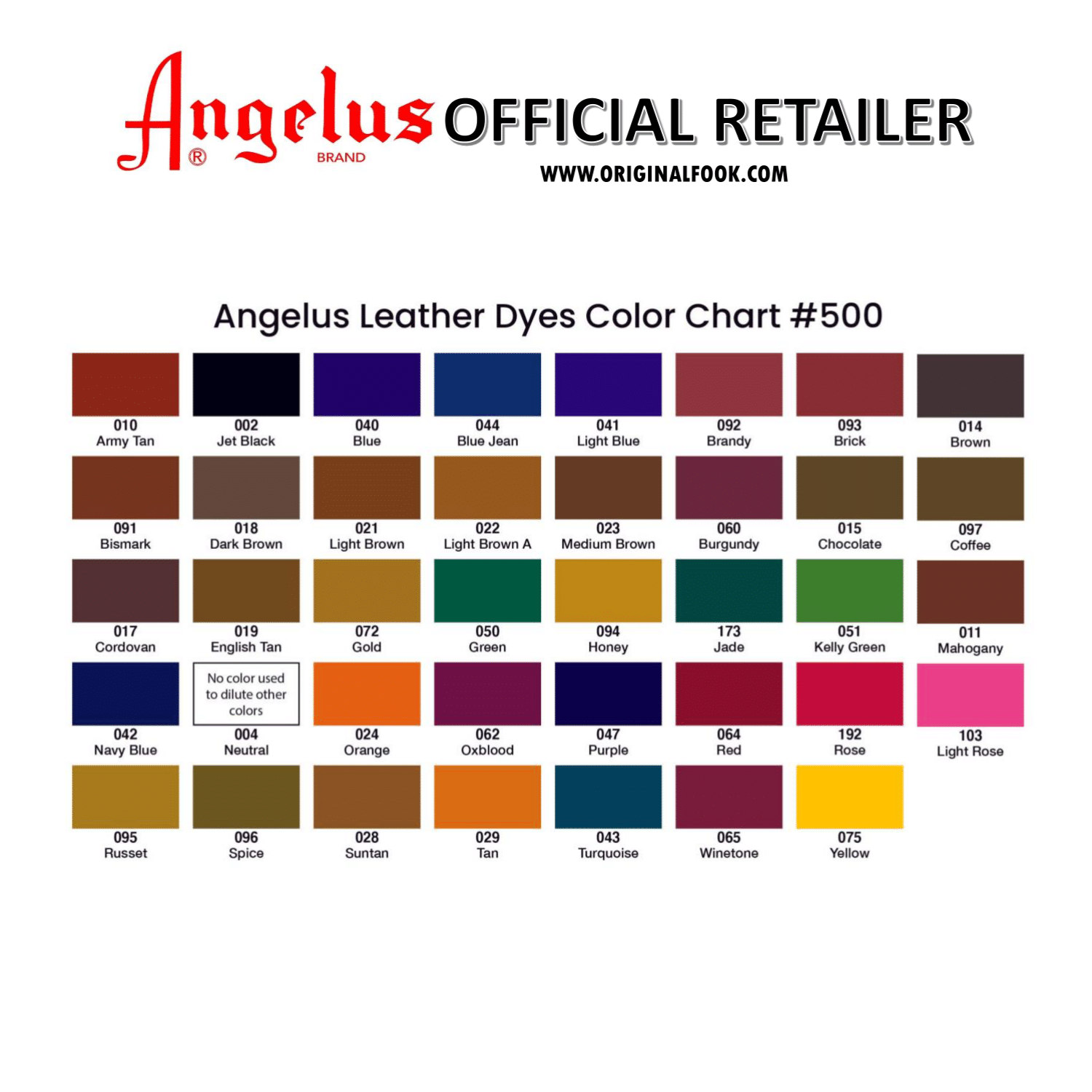 39 Colors) Angelus Leather Dye 3oz