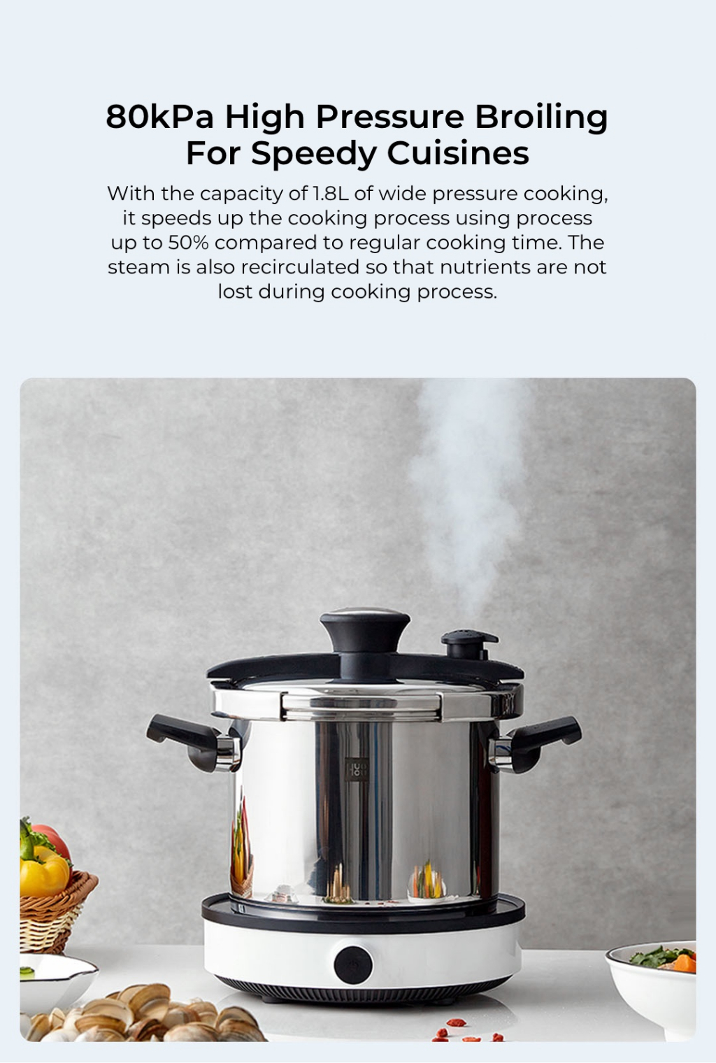 High capacity pressure cooker sale