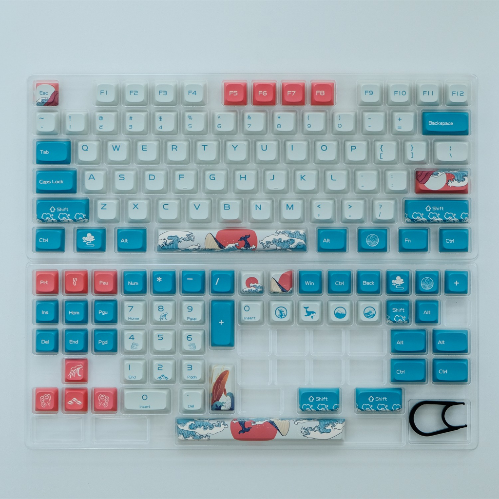 [SG Local Stock] Coral Sea Keycaps | 123 Keys | XDA Profile | PBT Dye ...