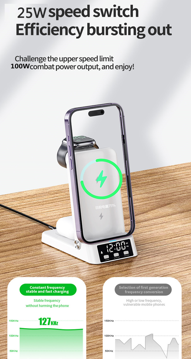 25W wireless charger for All phone Quick charge 4 in 1 Fast charging