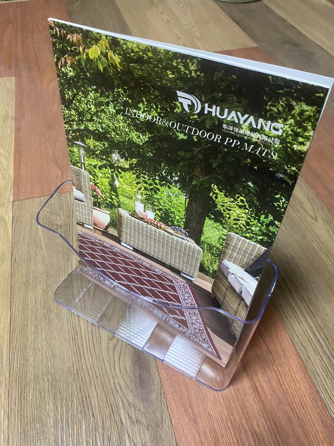 A4 Acrylic Display Stand Desktop File Shelf Multi-Layer Color Page ...