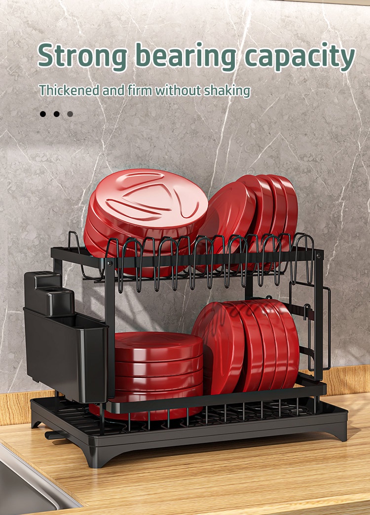 SG Drain Rack Auto Drainer Tray Dish drying rack with Holder Dish ...