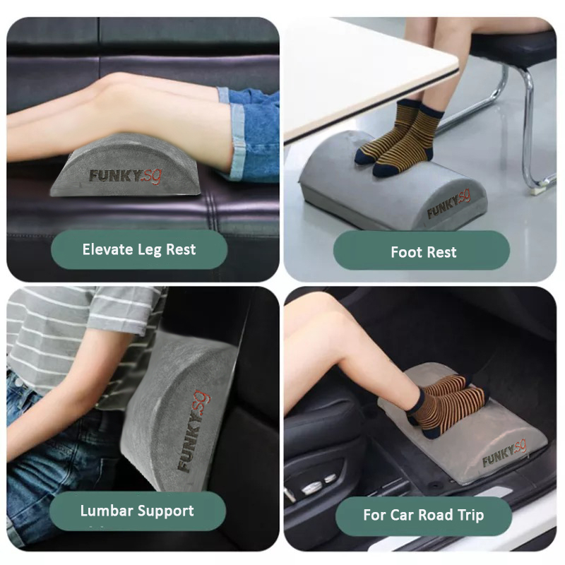 Adjustable Memory Foam Footrest | Foot Rest Ergonomic Under Desk for ...