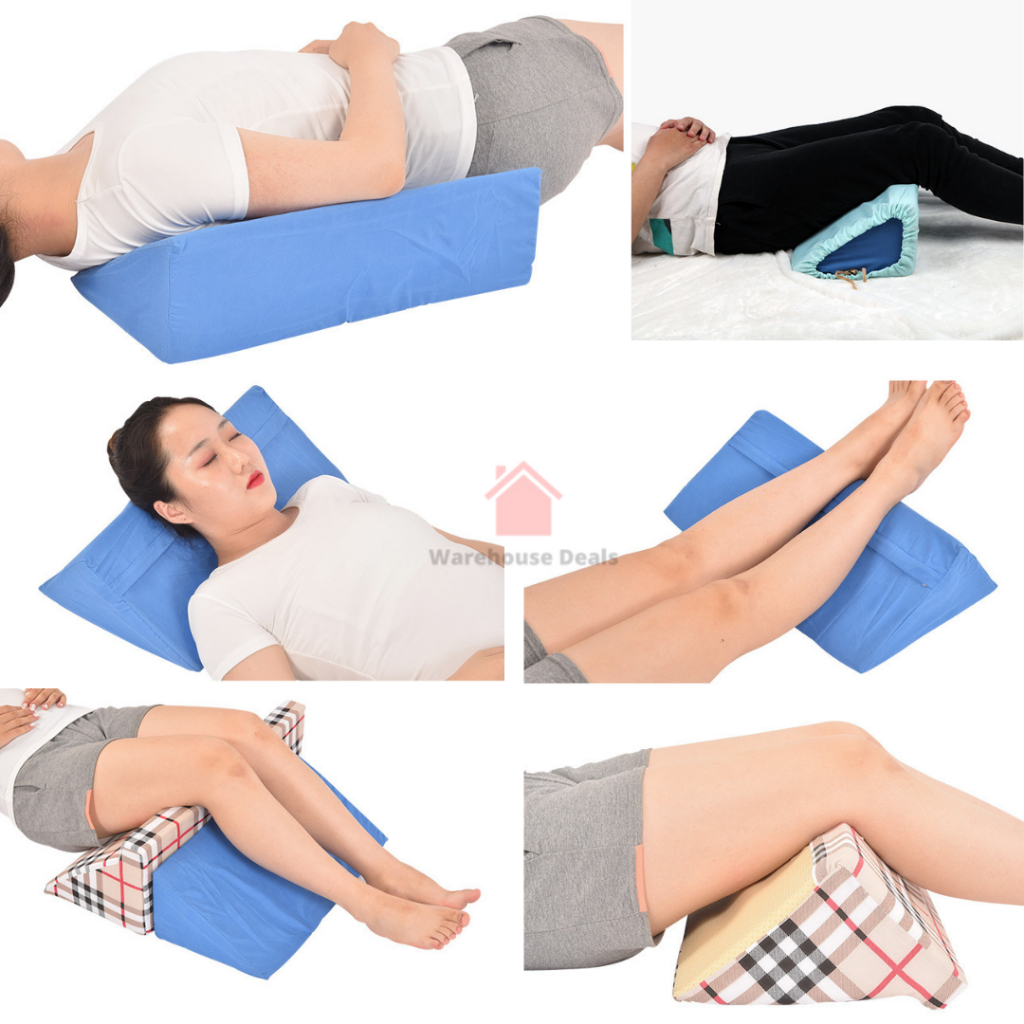 Bed Wedge Triangular Pillow For Elderly With Pillow Case Bedsore ...