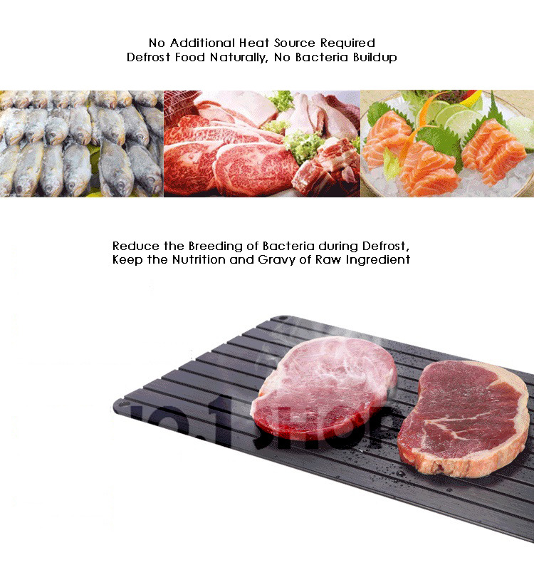 🇸🇬 Quick DeFrost Plate / Fast Thaw Tray/ DeThaw Frozen Food Seafood ...