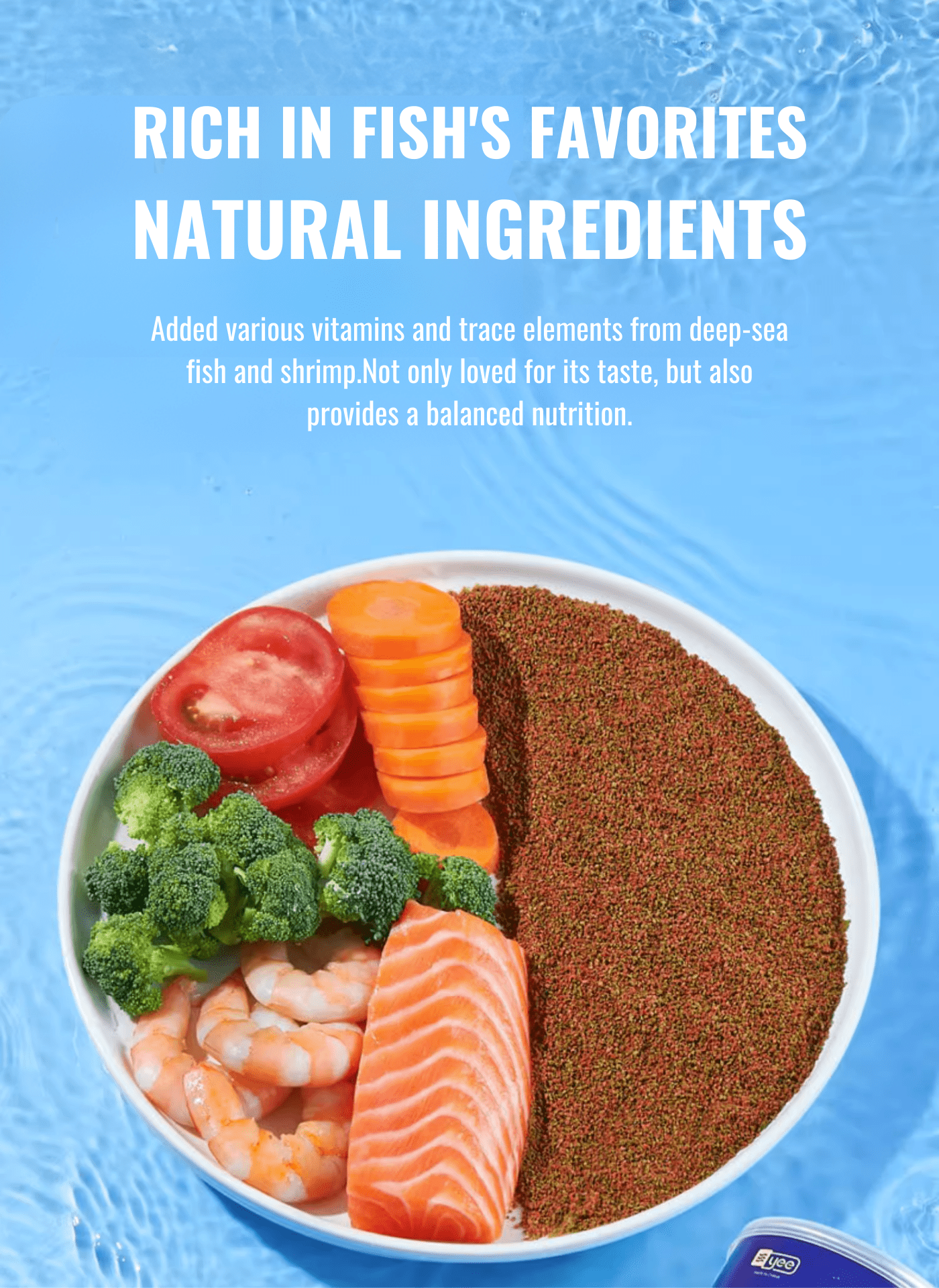 YEE Aquarium Fish Food For Small Fish, Goldfish, Neon Tetra Fish, Fish