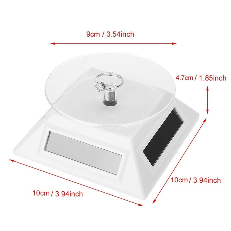 Solar Display Stand, Solar Showcase 360 Degrees Turntable Rotating ...