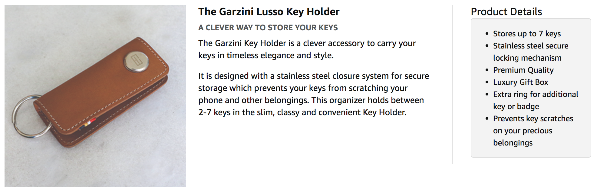 Lusso Key Holder - Garzini Lusso