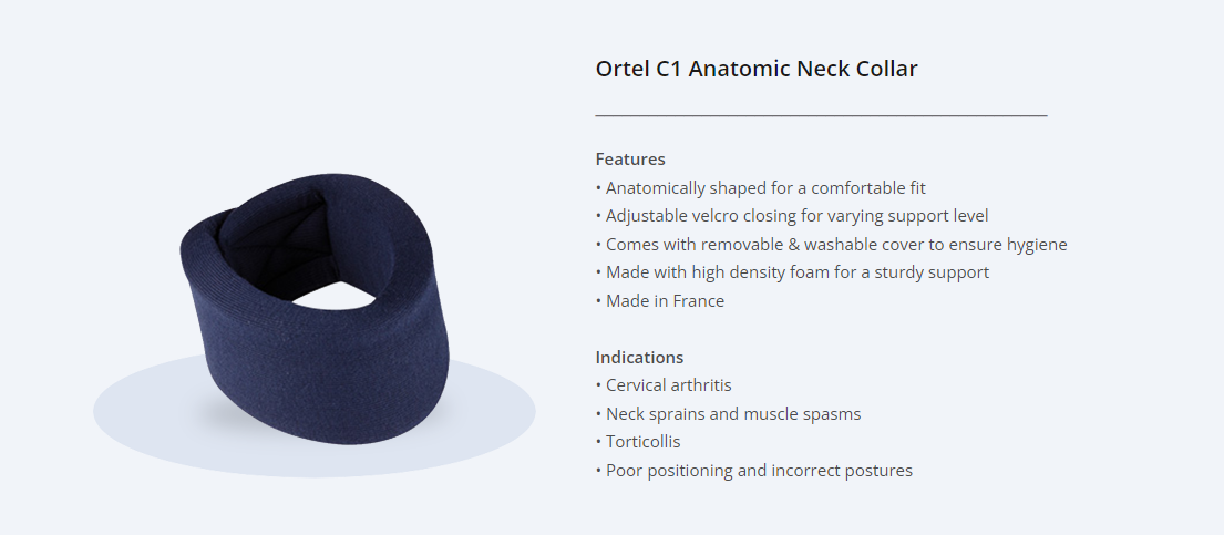 Thuasne Ortel C1 Anatomic Soft Cervical Collar