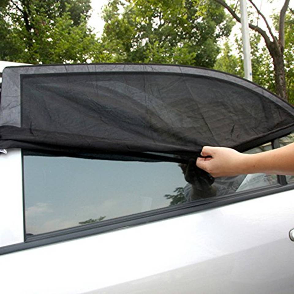 Foldable Car Sunshade Side Window Screen Sun Shades for Car Black Front ...