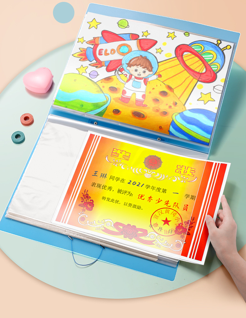A3/A2,8K/4K Picture Album Folder File Folder Storage Organizer Children ...