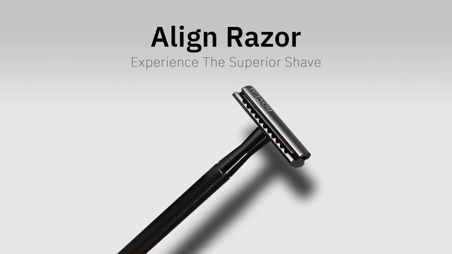 BOVEM Align Razor Single Blade Double-Edged Safety Facial Razor For Men ...