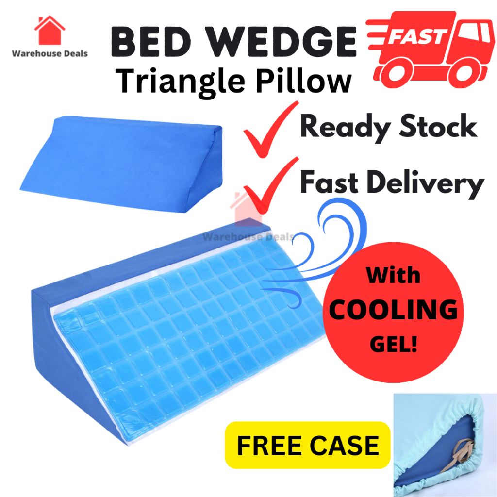 Bed Wedge Triangular Pillow For Elderly With Pillow Case Bedsore ...