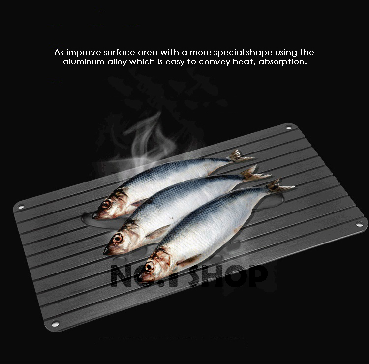 🇸🇬 Quick DeFrost Plate / Fast Thaw Tray/ DeThaw Frozen Food Seafood ...