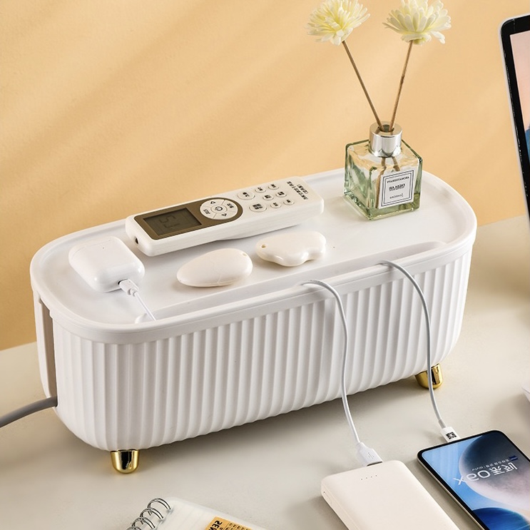 Nordic Cable Storage Box With Lid - Wire Socket Extension Plug ...