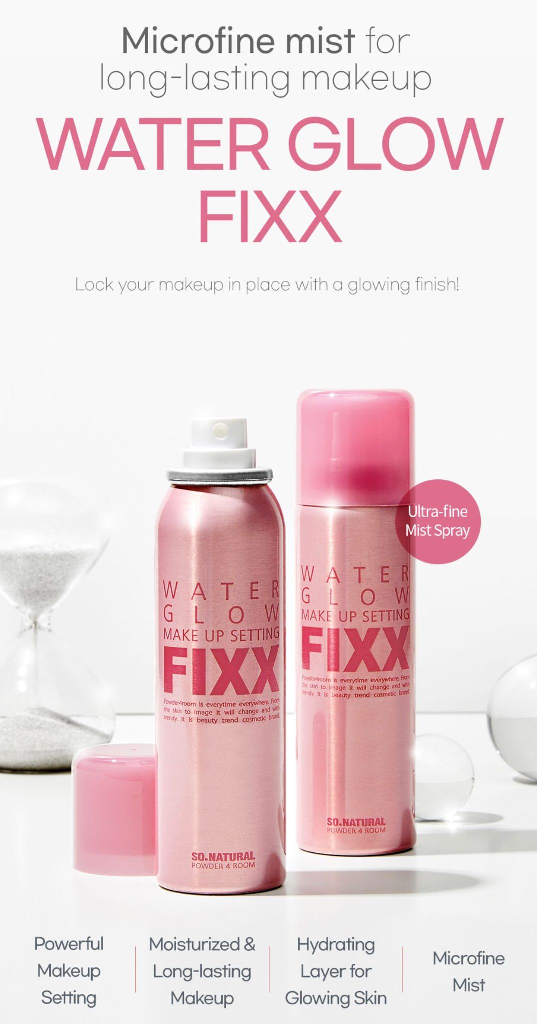 Made in Korea] SO NATURAL FIXX Makeup Setting Spray(All Day