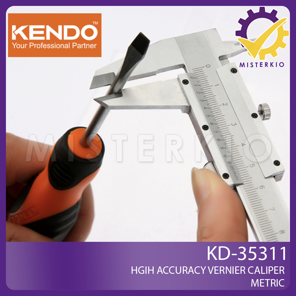 KENDO Vernier Caliper Metric, 0-150mm, Measuring Tool KD-35311 | Shopee ...