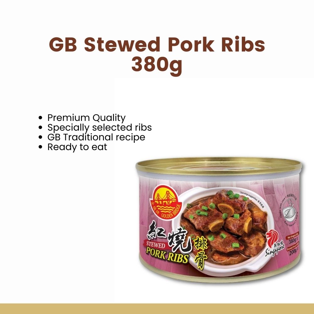 Golden Bridge Stewed Pork Ribs || 红烧排骨 380g | Shopee Singapore