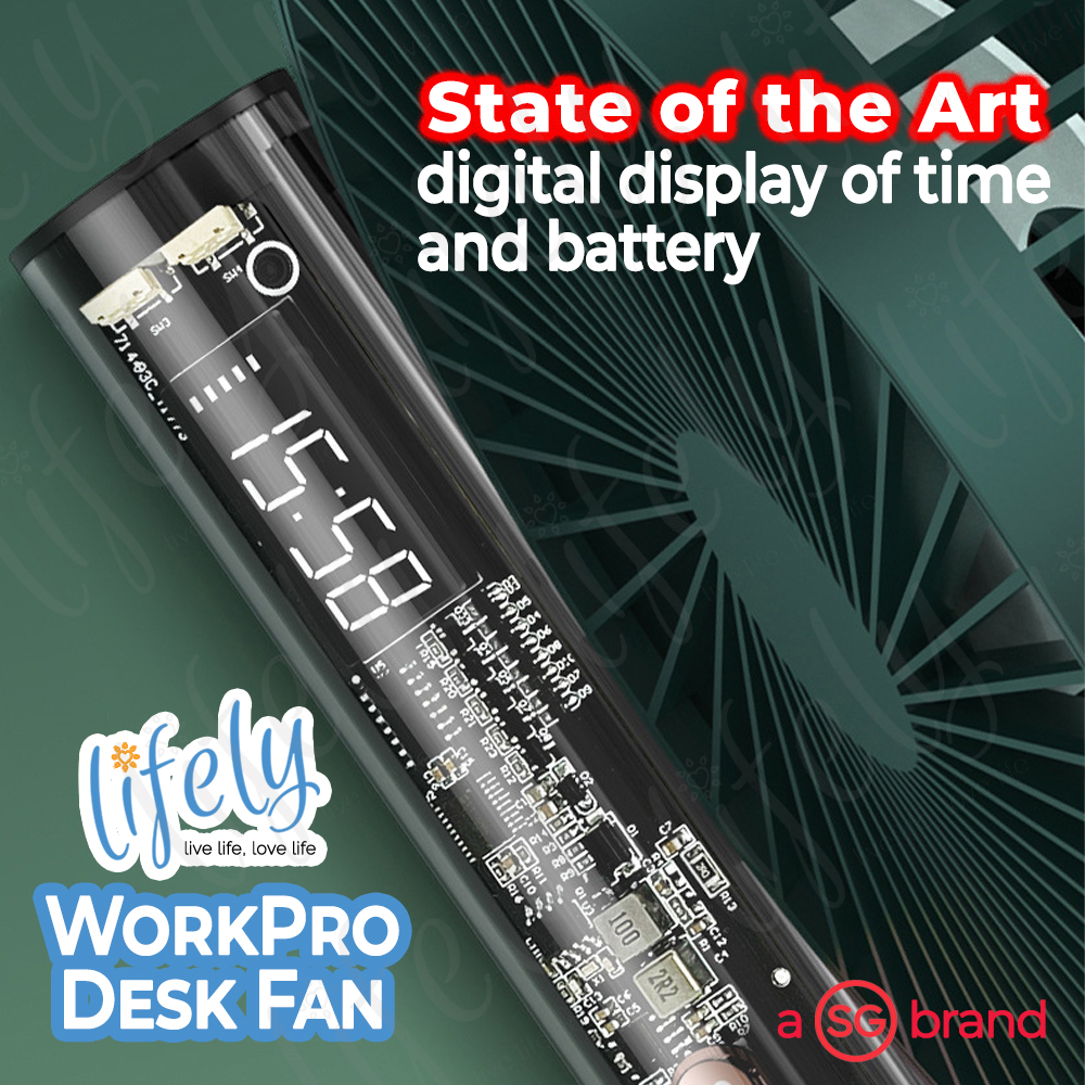 Desk Fan - Lifely Desktop Fan 6 Inches Mini Wireless DeskFan, Singapore ...