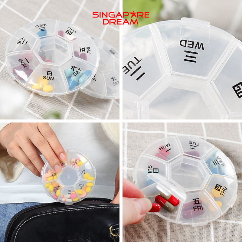 Daily Weekly / Monthly Pill Box Tablet Container Medicine Medication