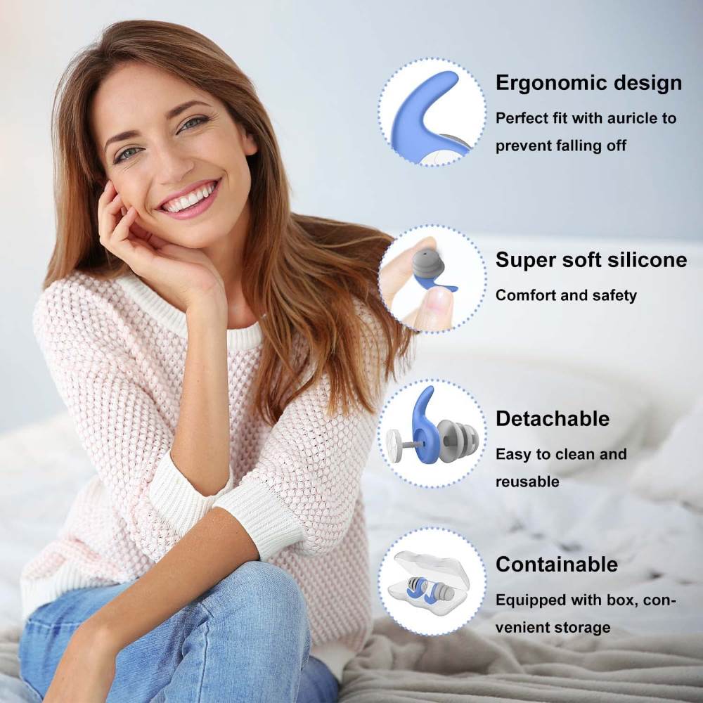 Silicone Ear Muffs (1 Pair) Children Adult Noise Prevention Soundproof ...