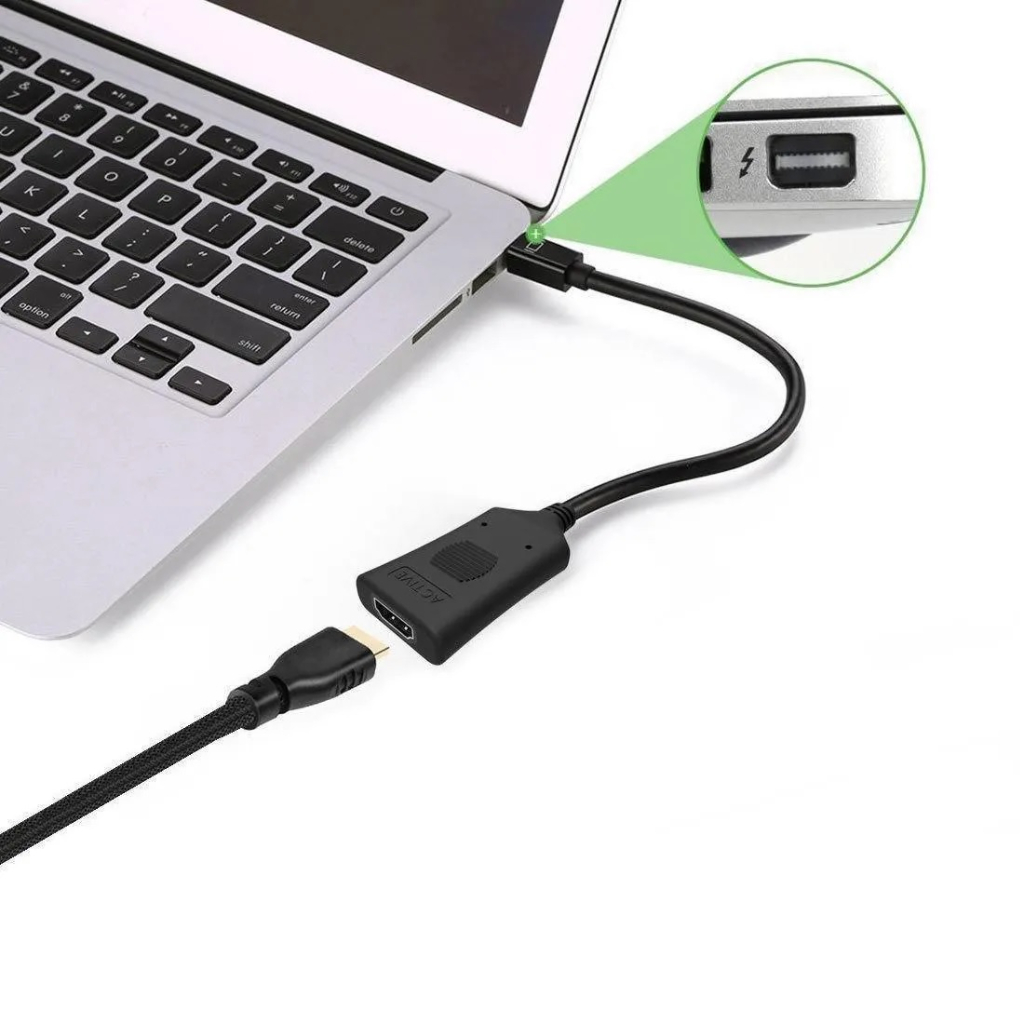 ATZ Active Mini Displayport V1.2 To HDMI, Active Mini DP to HDMI 4K ...