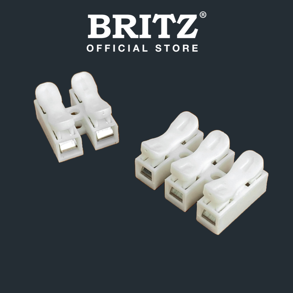 5PC Pure Copper 2 Way / 3 Way Electrical Wire Clip Connectors Quick ...