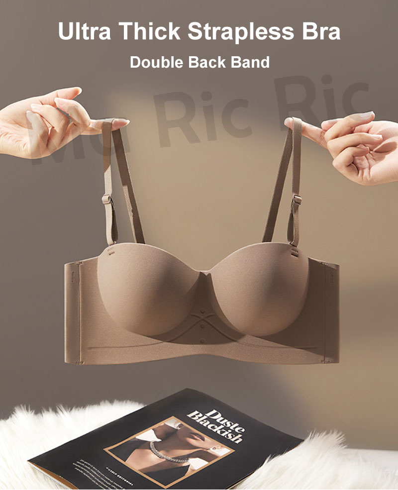 SG InStock) Ultra Thick Push Up Double Back Band #Strapless #Bra (Wir