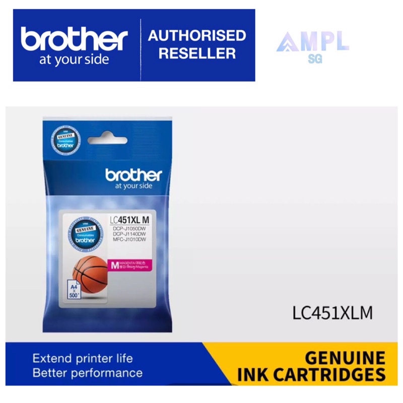 Genuine Brother LC-451XL Ink Cartridges LC451XLBK | LC451XLC | LC451XLM ...