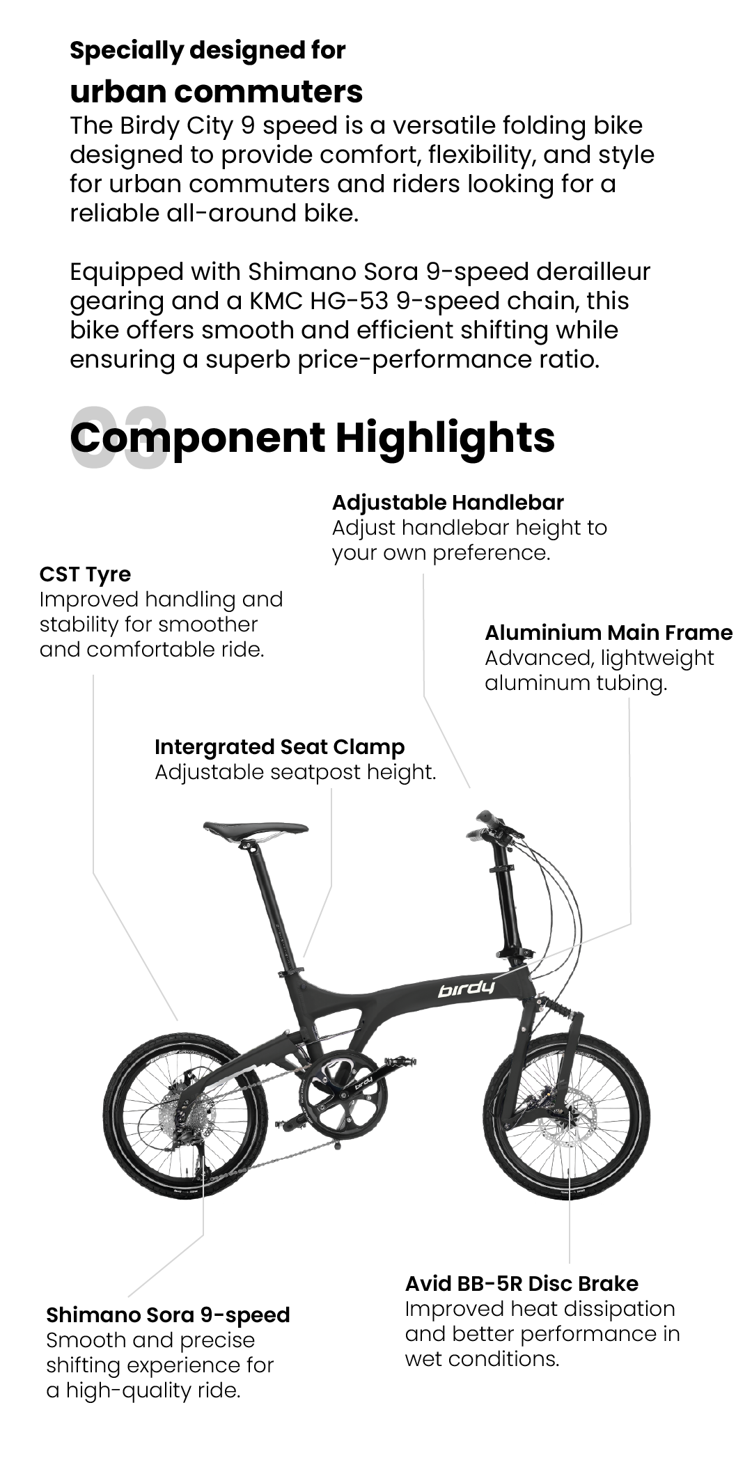 Birdy clearance city 9sp