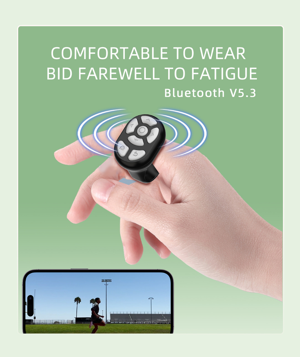 SG SELLER 】Remote Control Page Turner Scrolling Ring Clicker for iPhone ...