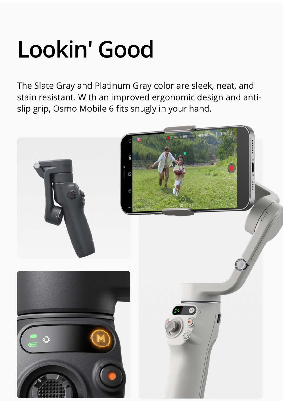 DJI Osmo Mobile 6 Gimbal Stabilizer for Smartphones, 3-Axis Phone Gimbal,  Built-In Extension Rod, Object Tracking, Portable and Foldable, Vlogging