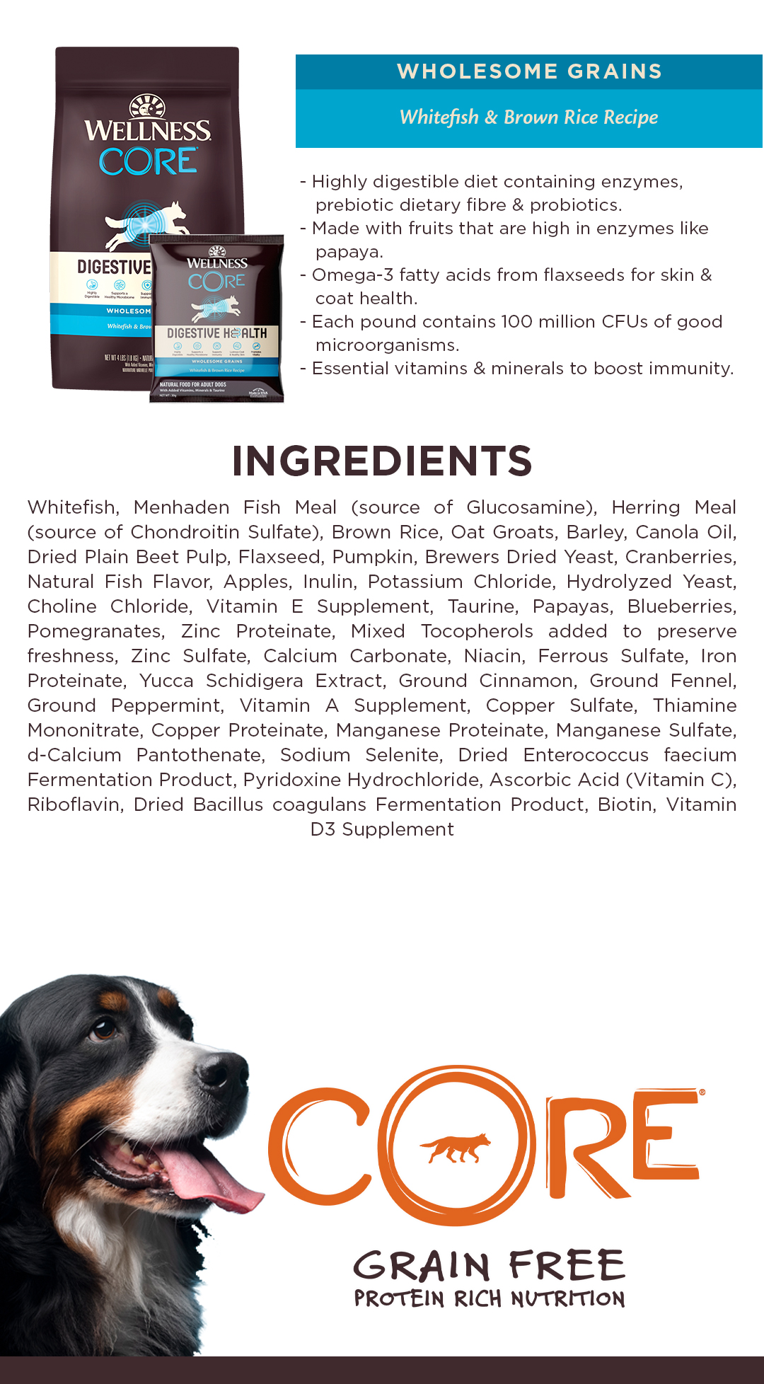 Core ocean clearance dog food