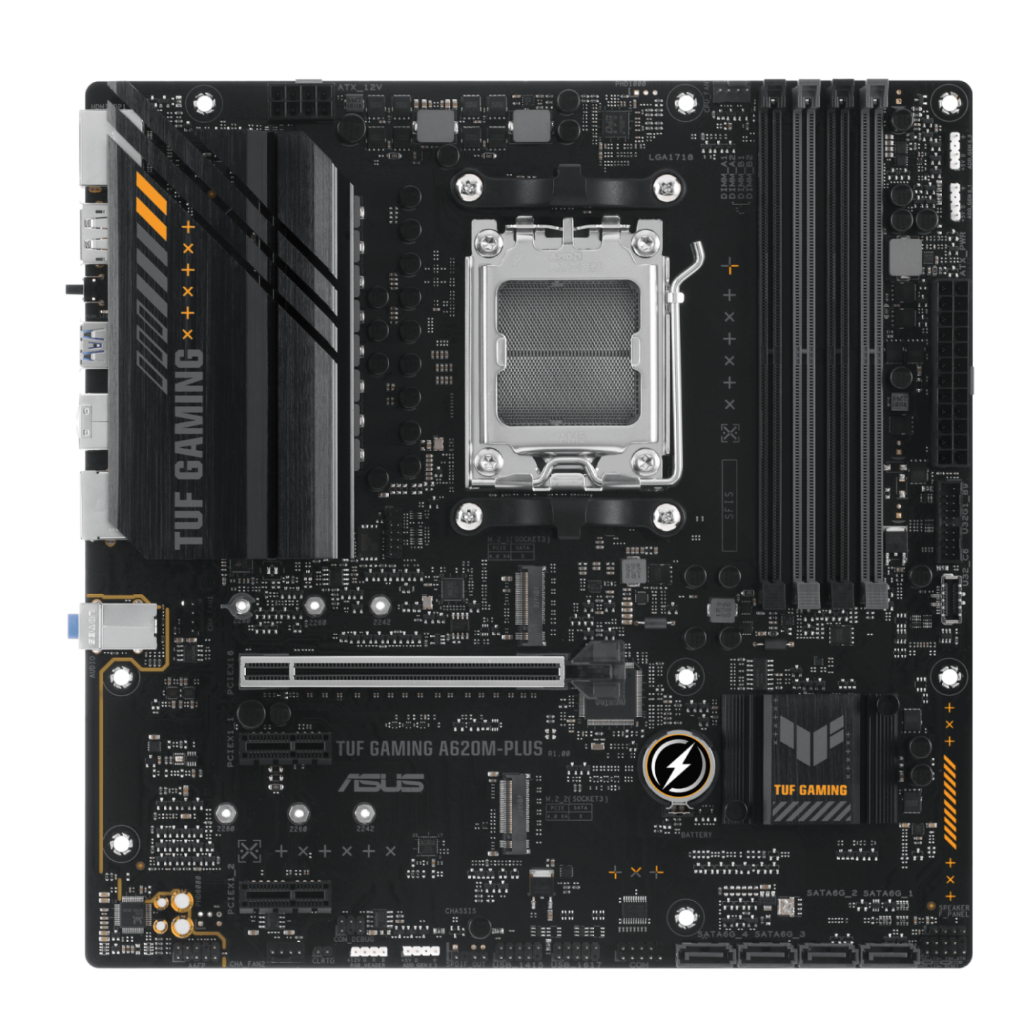 FUWELL Bundle - ASUS TUF A620M-PLUS Gaming WIFI MATX Motherboard with ...