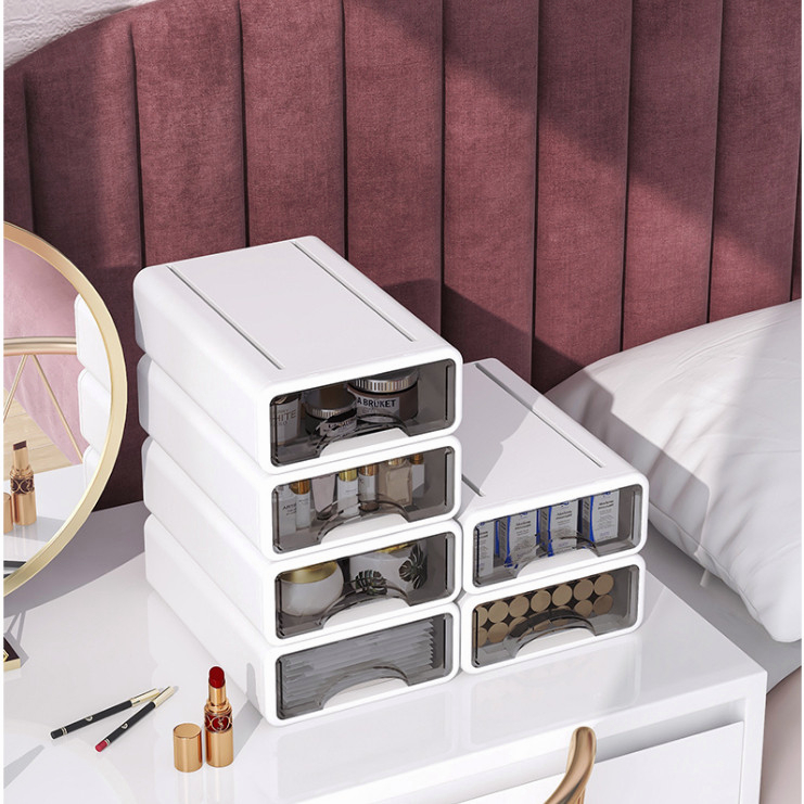 【SG Stock】Stackable Storage Drawer Box/Desktop Organizer/Drawer Storage ...