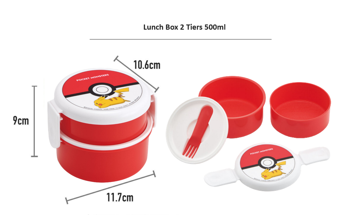 [SKATER] Made in Japan Lunch box Pokemon Pikachu 500ml ONWR1AG/530ml ...