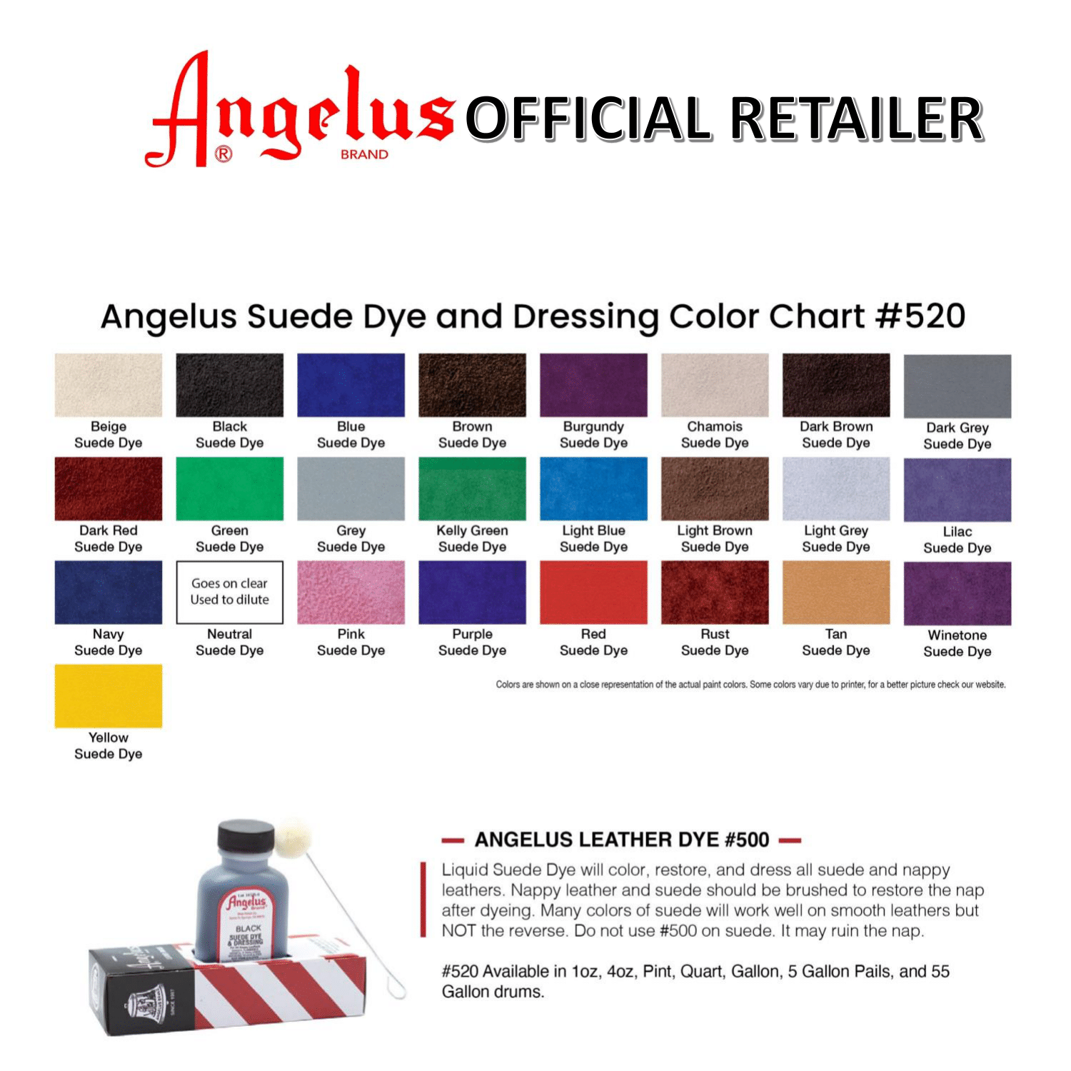 5 Types) Angelus Acrylic Finisher