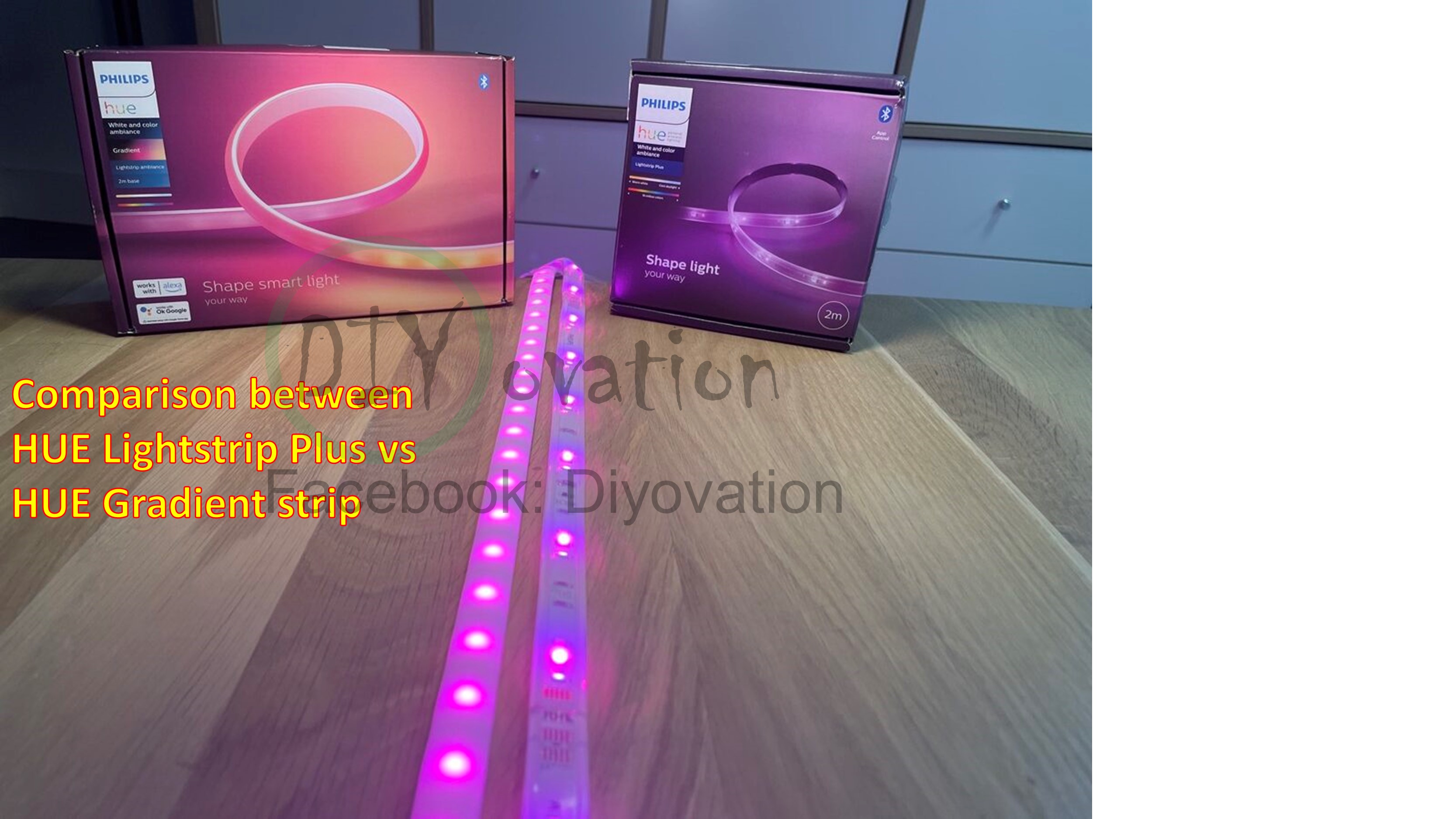 Philips HUE smart Gradient LED strip/ RGB color smart led strip ...