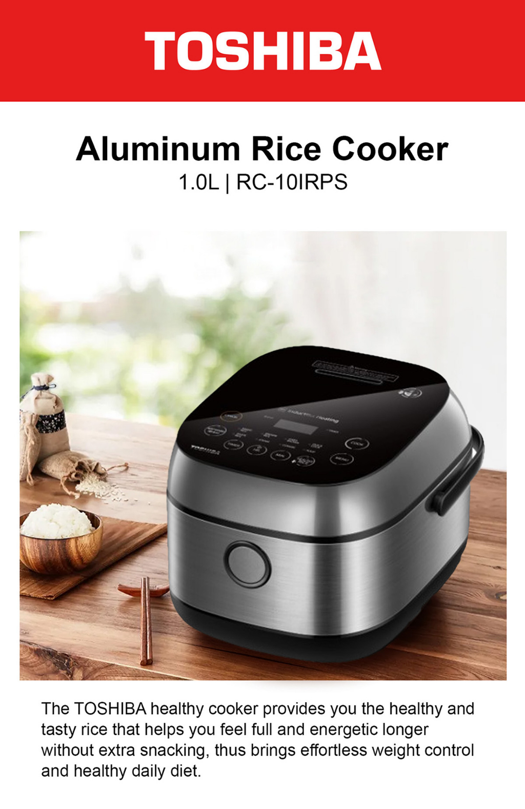 1.0L Low GI Rice Cooker