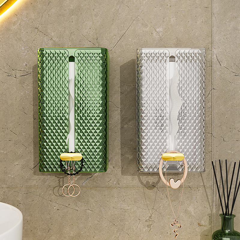 Art Living Wall Mounted Tissue Box Holder Punch Free Tissue Paper ...
